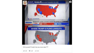 Fact Check: Comparative Maps Do NOT Prove Dominion Software Was Used In States Where Trump Lawsuits Challenge Vote-Counting  