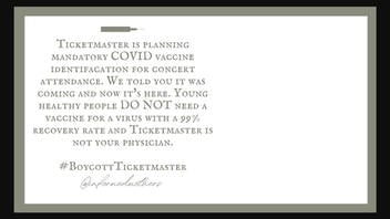 Fact Check: Ticketmaster Did NOT Announce A Plan For Mandatory COVID Vaccine ID To Attend Concerts
