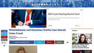 Fact Check: Whistleblower And Dominion 'Staffer' Did NOT See Detroit Voter Fraud, Judge Rules