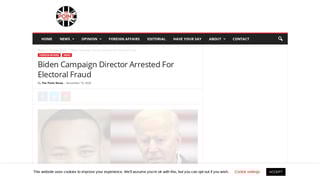 Fact Check: A Biden Campaign Political Director Was NOT Arrested For Electoral Fraud