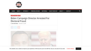 Fact Check: A Biden Campaign Political Director Was NOT Arrested For Electoral Fraud