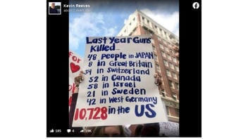 Fact Check: The Statistics On This Protest Sign Are NOT From 'Last Year' -- They're From Four Decades Ago