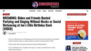 Fact Check: Biden and Friends Did NOT Party and Sing 'Happy Birthday' Without Social Distancing In 2020