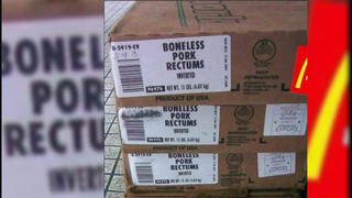 Fact Check: Boxes Marked 'Boneless Pork Rectums' Are Not For McDonald's