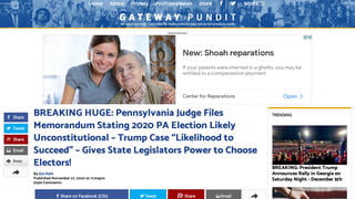 Fact Check: Judge Did NOT Give Pennsylvania Legislators Power to Choose Electors