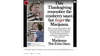 Fact Check: This Thanksgiving Themed Anti-Marijuana Ad Is NOT Genuine -- It's A Tribute To A 1980s Slasher Flick