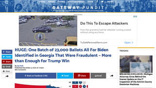 Fact Check: NO Evidence Of 23,000 'Fraudulent' Ballots For Biden Identified In Georgia