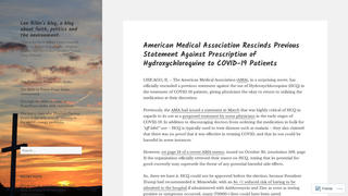 Fact Check: The American Medical Association Did NOT Rescind Its Original Guidance On Hydroxychloroquine 