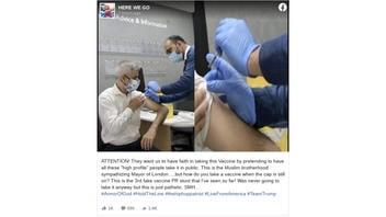Fact Check: Needle Cap Was On For London Mayor's Flu Shot Publicity Photo In September, NOT For COVID-19 Vaccine Injection In December