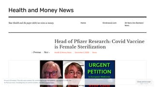 Fact Check: Head Of Pfizer Research Did NOT Say COVID Vaccine is Female Sterilization
