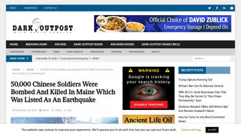 Fact Check: 50,000 Chinese Soldiers Were NOT Bombed And Killed In Maine