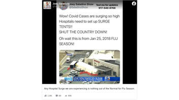 Fact Check: COVID-19 Hospital Surges Are NOT Just Like Flu Season Hospital Surges