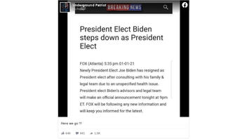 Fact Check: President-Elect Biden Is NOT Stepping Down 