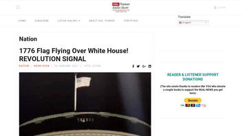 Fact Check: White House Is NOT Flying 1776 Flag, NOT Calling For Revolution