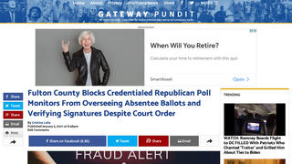 Fact Check: Fulton County Did NOT Defy Court Order Against Blocking Credentialed Republican Poll Monitors From Viewing Absentee Ballots In Georgia U.S. Senate Runoff