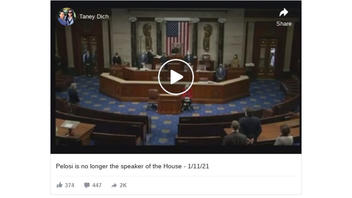 Fact Check: Nancy Pelosi Is STILL Speaker of the House -- Viral Video Only Shows 'Pro Tempore' Announcement