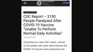 Fact Check: 3,150 People Were NOT 'Paralyzed' After Receiving A COVID-19 Vaccine
