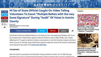 Fact Check: Michigan Officials Were NOT 'Caught On Video' Forcing Audit Volunteers To Count 'Multiple Ballots With Same Signature'