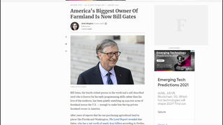 Fact Check: America's Biggest Owner Of Farmland IS Now Bill Gates -- But He Owns Less Than 0.1% Of All U.S. Farmland