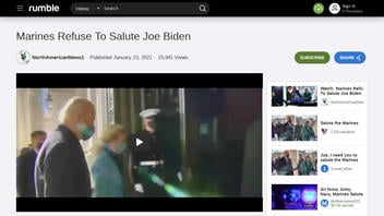 Fact Check: Marines Did NOT Refuse To Salute Joe Biden