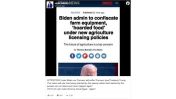 Fact Check: Screenshot Is NOT A Real Fox News Article About New Agriculture Licensing Policies
