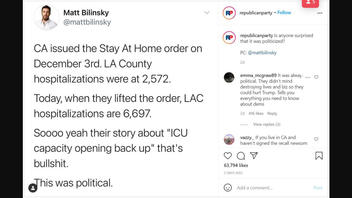 Fact Check: California DID Lift Stay-At-Home Order While Hospitalizations Remain High -- Because Those Numbers Are Dropping