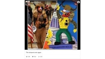 Fact Check: The Simpsons Did NOT Predict The Horned Protester Who Stormed The Capitol