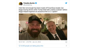 Fact Check: Proud Boys Leader Joe Biggs And Sen. Lindsey Graham Did NOT Take Photo Together Shortly Before U.S. Capitol Was Stormed