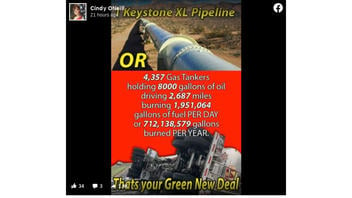 Fact Check: Calculations of Tanker Truck Fuel Needed To Replace Keystone XL Pipeline Capacity Does NOT Compute