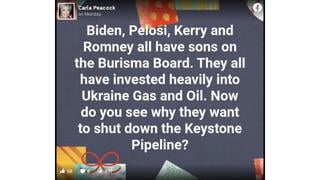 Fact Check: Biden, Pelosi, Kerry And Romney Do NOT All Have Sons On The Burisma Board