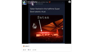 Fact Check: 'SATAN' Was NOT Flashed During The Weeknd's Performance At The Super Bowl - The Video Is Three Years Old