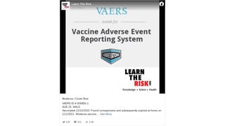 Fact Check: List Of Informal COVID-19 Vaccine Reaction Reports is NOT Evidence Deaths Were Caused By Vaccines