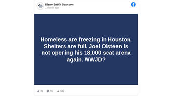 Fact Check: Joel Osteen's Lakewood Church In Houston Is NOT Closed to People Without Shelter During Texas Freeze-Up