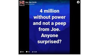 Fact Check: Joe Biden Was NOT Silent On The 4 Million People Without Power Due To The Winter Storm