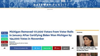 Fact Check: Michigan's Removal of 177,000 Voters From Its Rolls Is NOT Proof Of Fraud