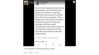 Fact Check: Joe Biden Tweet About Comment Regarding "Minorities Not Being Able To Use The Internet" Is NOT Real