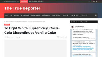 Fact Check: Article Titled 'To Fight White Supremacy, Coca-Cola Discontinues Vanilla Coke' Is Satire