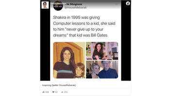 Fact Check: Shakira Did NOT Give Computer Lessons To Bill Gates When He Was A Kid