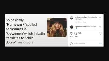 Fact Check: Homework Spelled Backwards ('Krowemoh') Does NOT Translate To 'Child Abuse' In Latin