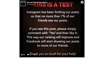 Fact Check: Instagram And Facebook Did NOT Change The News Feed Ranking So That No More Than 7% Of Friends See Posts 