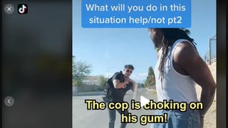 Fact Check: An Officer Was NOT Saved From Choking By Man He Had Handcuffed -- It's A Skit