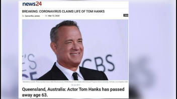 Fact Check: Tom Hanks Did NOT Die Of Coronavirus In March Of 2020