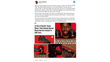 Fact Check: Nike Did NOT collaborate With MSCHF And Lil Nas X On 'Satan Shoes' -- They Are Refashioned Nike Sneakers