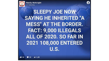 Fact Check: 9,000 'Illegals' In 2020 And 108,000 In 2021 Are NOT Accurate Numbers Of Border Apprehensions And Entries Into The U.S.