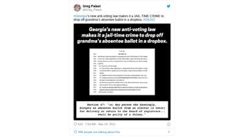 Fact Check: Georgia's New Voting Law Does NOT Make It A 'Jail-Time Crime To Drop Off Grandma's Absentee Ballot'