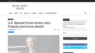Fact Check: U.S. Special Forces Did NOT Arrest John Podesta and Huma Abedin