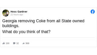 Fact Check: Georgia Is NOT Removing Coke From All State-Owned Buildings