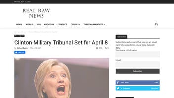 Fact Check: Hillary Clinton Did NOT Face A Military Tribunal On April 8, 2021
