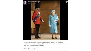 Fact Check: In This Picture, Queen Elizabeth Is NOT Laughing At Prince Philip Pranking Her