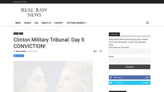 Fact Check: Hillary Clinton Was NOT Convicted By Military Tribunal